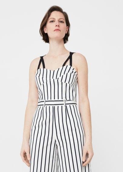 Mango Mango Corset Style Top