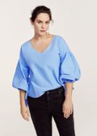 Violeta By Mango Violeta By Mango Puffed Sleeves Blouse
