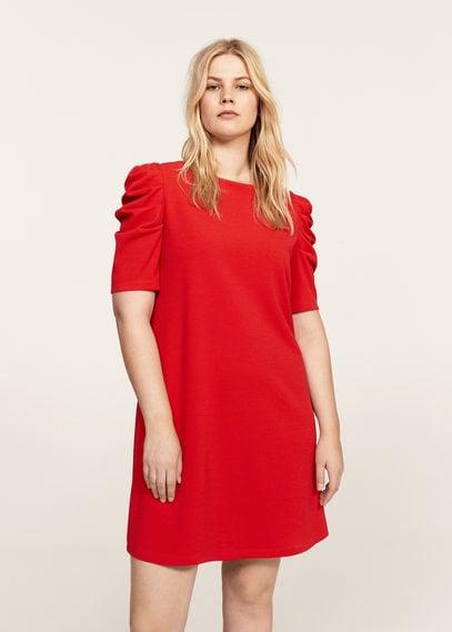 Violeta By Mango Violeta By Mango Ruched Sleeve Dress