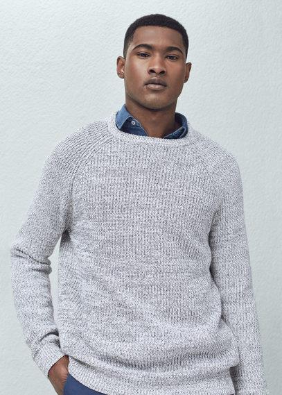 Mango Man Mango Man Long Raglan Sleeve Sweater