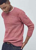 Mango Man Reverse-knit Sweater