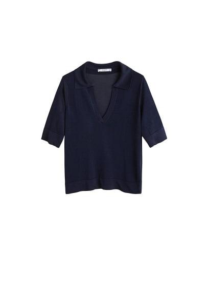 Mango Mango Rayon Knit Polo