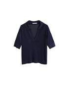 Mango Mango Rayon Knit Polo