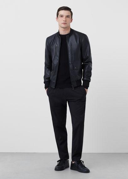 Mango Man Mango Man Zipped Bomber Jacket