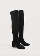 Violeta By Mango Violeta By Mango Over The Knee Heel Boots