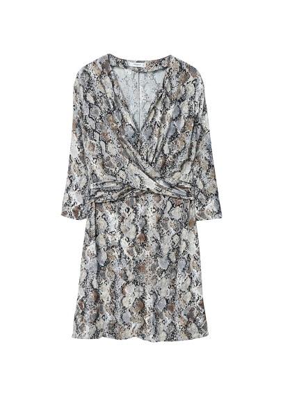 Mango Mango Snake Print Gown