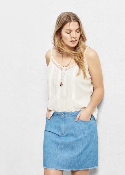 Violeta By Mango Violeta By Mango Denim Miniskirt
