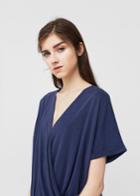 Mango Mango Draped Detail T Shirt