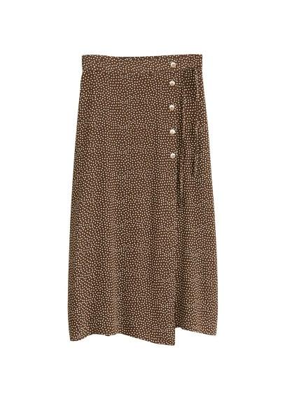 Mango Mango Polka-dot Print Skirt