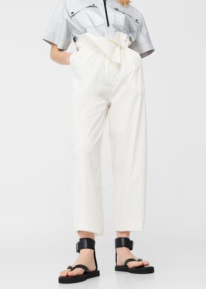 Mango Mango Adjustable Waist Trousers