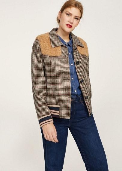 Violeta By Mango Violeta By Mango Combined Wool-blend Jacket
