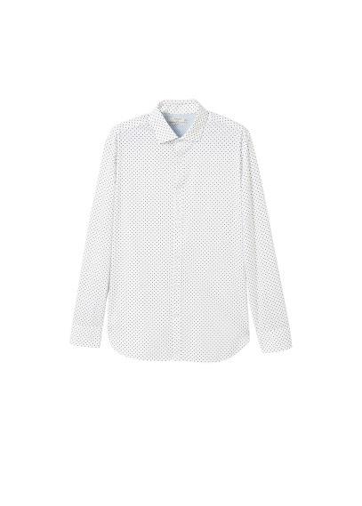 Mango Man Mango Man Slim-fit Cotton Dots Shirt