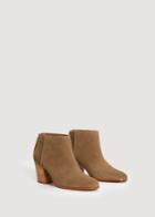 Mango Mango Suede Leather Ankle Boots
