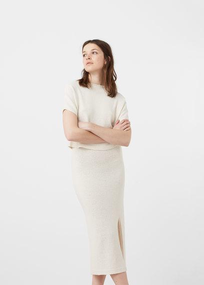 Mango Mango Cut-out Detail Skirt