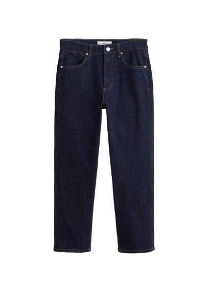 Mango Mango Straight-fit Dark Wash Jeans
