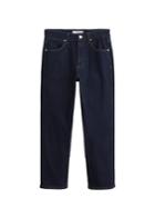 Mango Mango Straight-fit Dark Wash Jeans