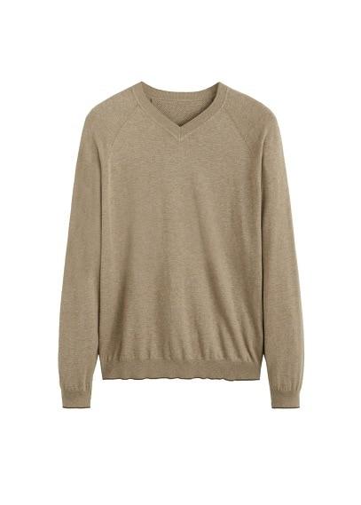 Mango Man Mango Man Mixed V-neck Sweater