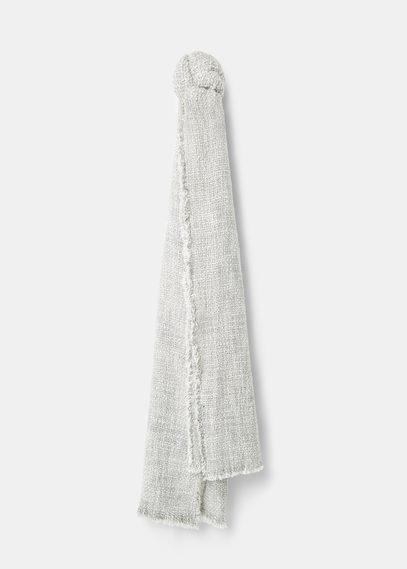 Mango Mango Flecked Knit Scarf