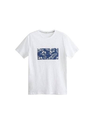 Mango Man Mango Man Hawaiian Printed Cotton T-shirt
