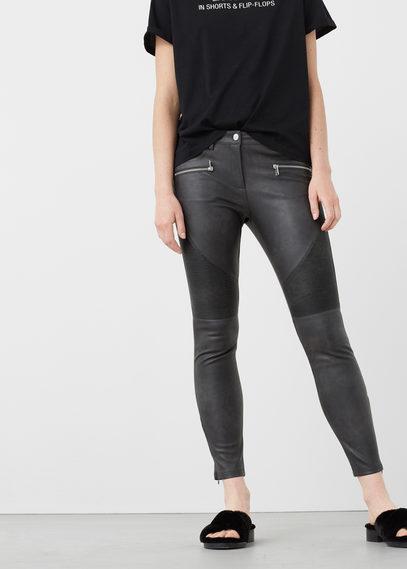 Mango Mango Slim-fit Biker Trousers