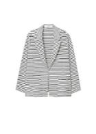 Violeta By Mango Violeta By Mango Striped Unstructured Blazer