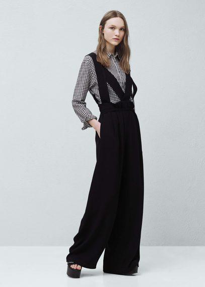 Mango Mango Crisscross Strap Jumpsuit