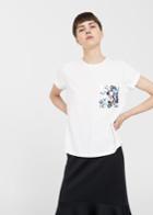 Mango Mango Sequined Pocket T Shirt