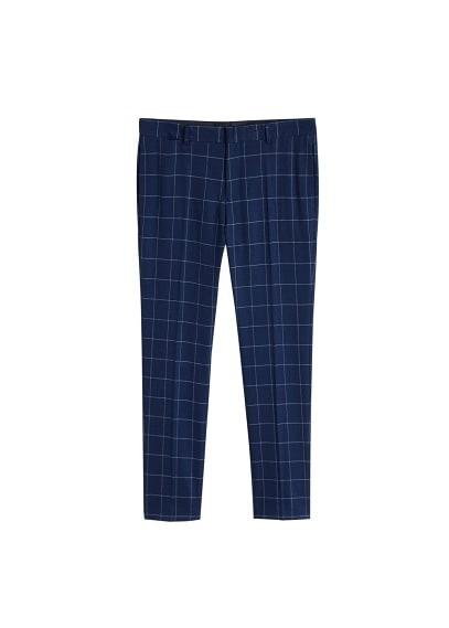 Mango Man Mango Man Super Slim-fit Checked Tailored Trousers