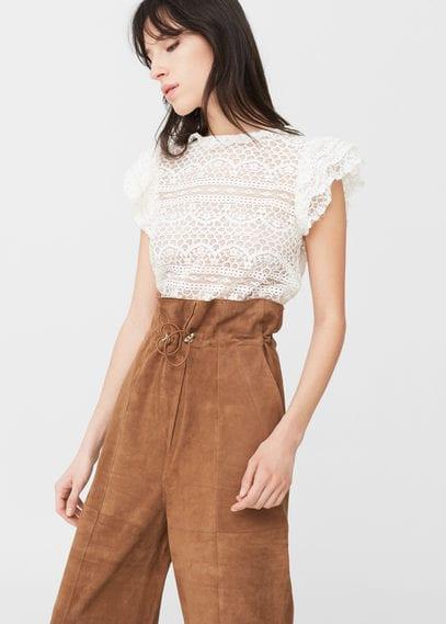 Mango Mango Blond-lace Blouse
