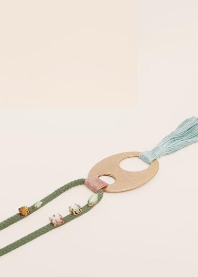 Violeta By Mango Violeta By Mango Embellishment Cord Necklace