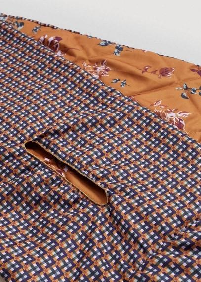 Mango Mango Printed Quilted Scarf