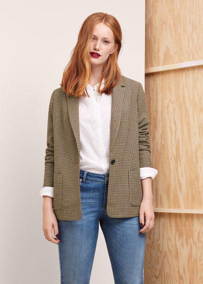 Violeta By Mango Violeta By Mango Check Suit Blazer