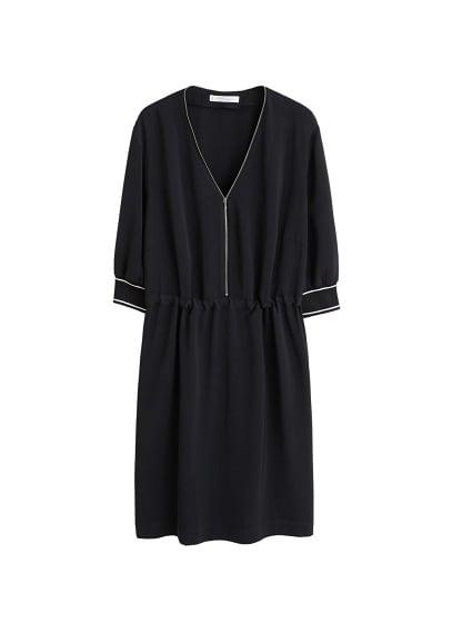 Violeta By Mango Violeta By Mango Drawstring Waist Dress