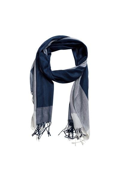 Mango Man Mango Man Fringes Two-tone Scarf