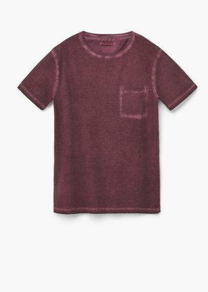 Mango Man Mango Man Garment-dyed T Shirt