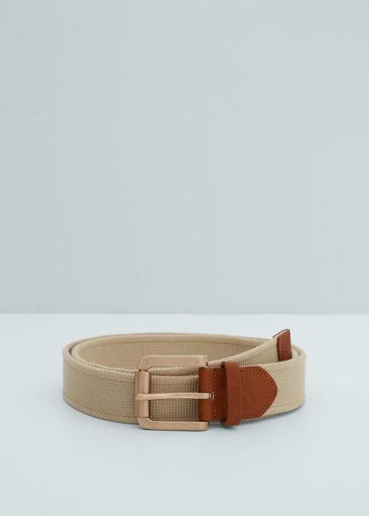Violeta By Mango Violeta By Mango Canvas Belt