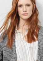 Violeta By Mango Violeta By Mango Flecked Cotton-blend Cardigan