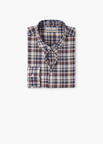 Mango Man Modern Slim Check Shirt