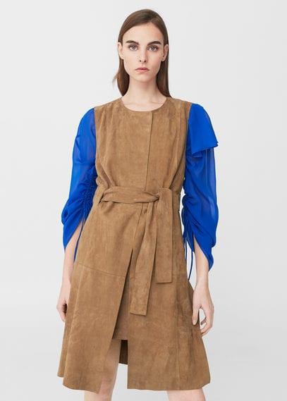 Mango Mango Suede Gilet