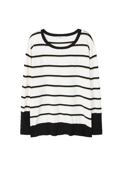 Violeta By Mango Violeta By Mango Metallic Striped Sweater