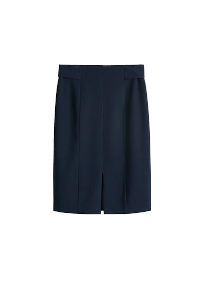 Mango Mango Side Tab Suit Skirt