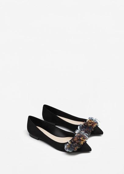 Mango Mango Sequin Appliqu Shoe