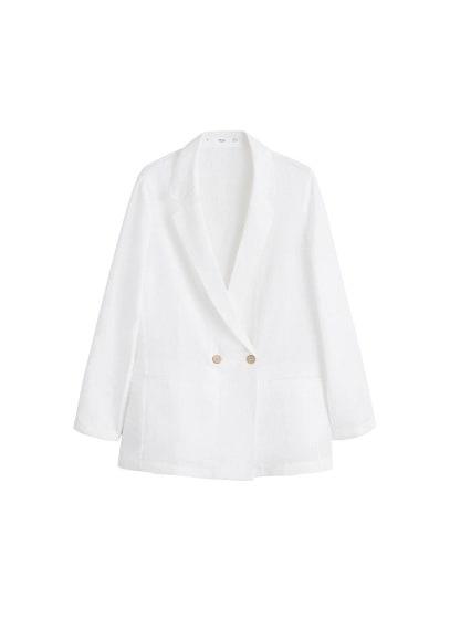 Mango Mango Linen Balzer Suit