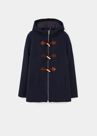 Violeta By Mango Hooded Cotton Coat