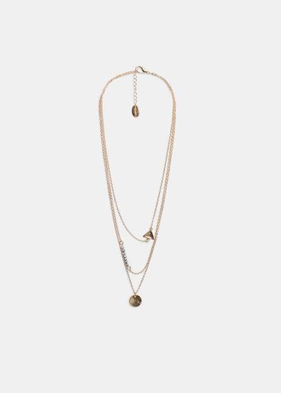 Violeta By Mango Violeta By Mango Pendant Waterfall Necklace