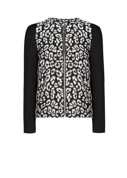 Mango Leopard Cotton-blend Jacket