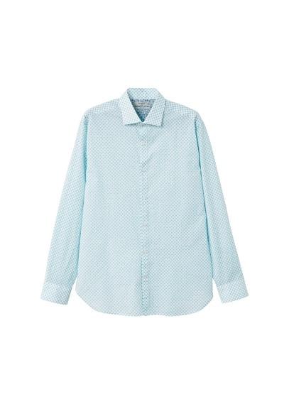 Mango Man Mango Man Slim-fit Micro Flowers Print Shirt