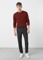 Mango Man Mango Man Slim-fit Patterned Trousers