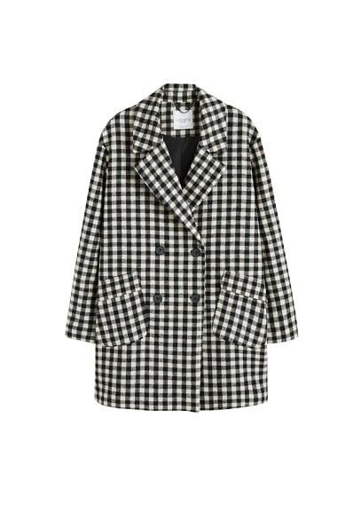 Violeta By Mango Violeta By Mango Gingham Check Coat