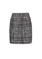 Mango Two-tone Jacquard Miniskirt